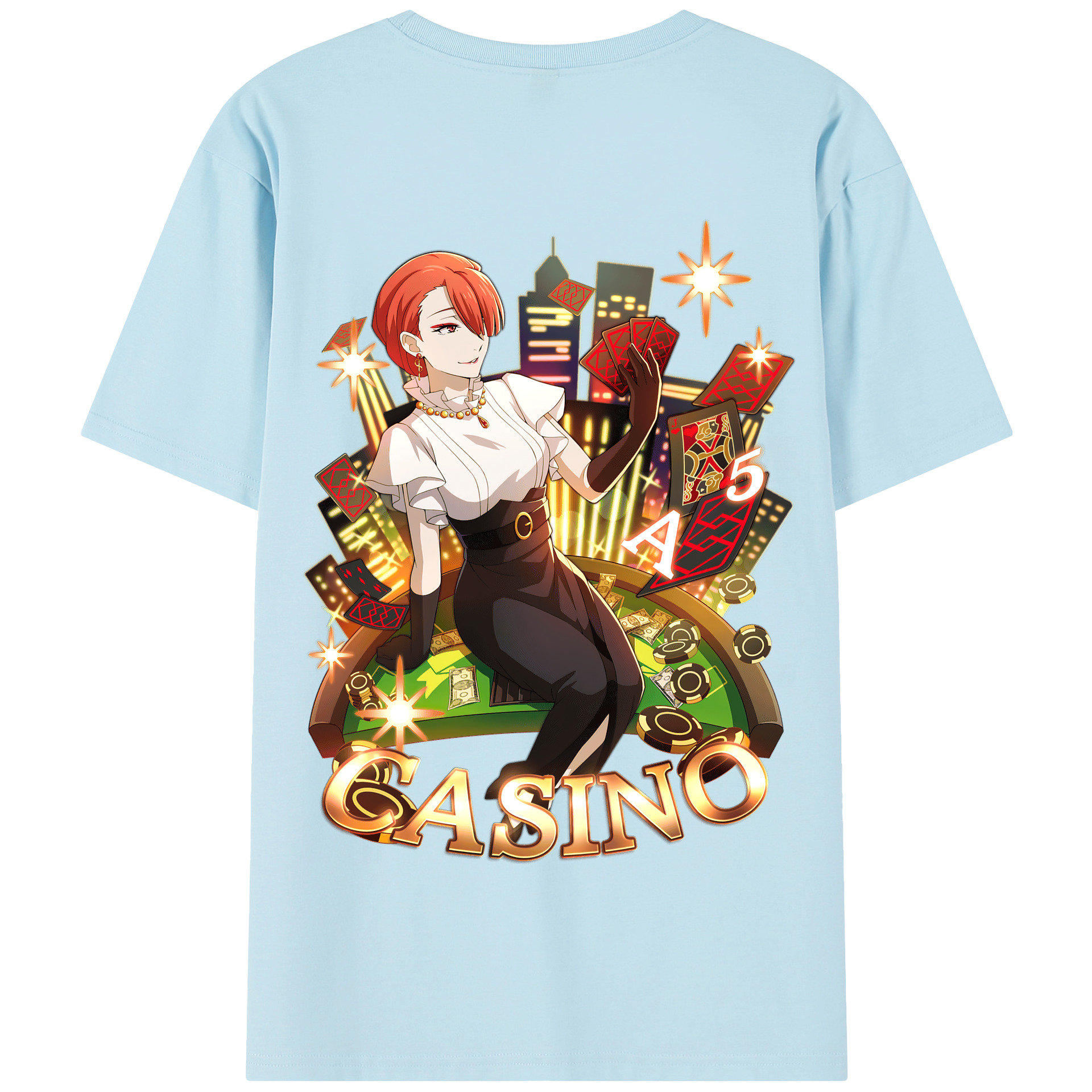 （画像用） 文豪ストレイドッグス Bungo Stray Dogs 綿100％半袖Tシャツ（背面プリント）